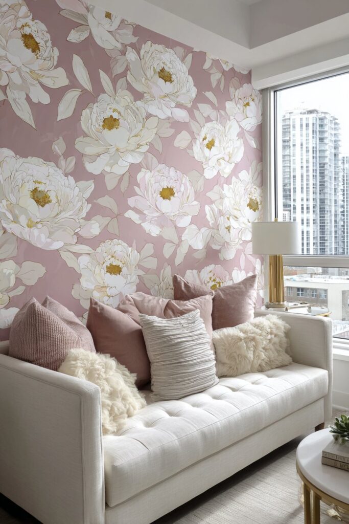 Botanical Wallpaper Accent Wall