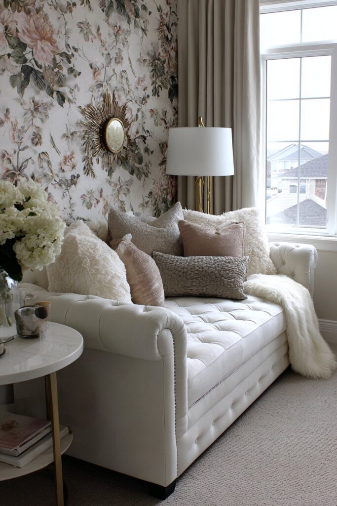 Botanical Wallpaper Accent Wall