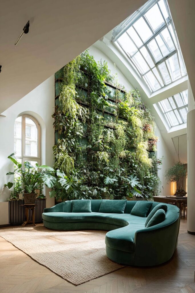Biophilic Design with Living Plant Wallv