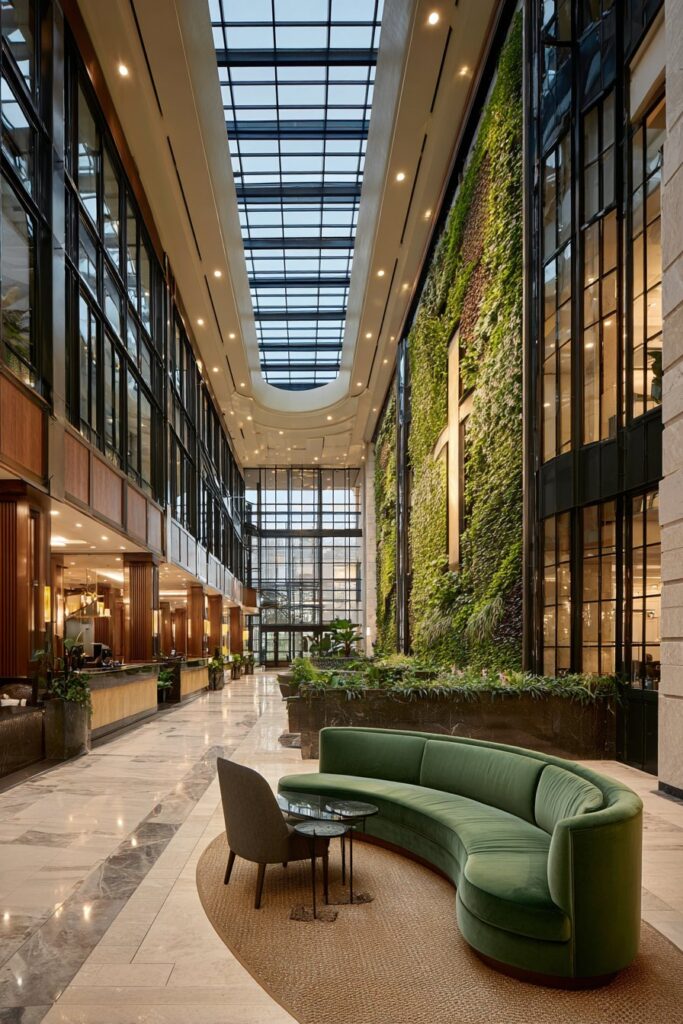 Biophilic Design with Living Plant Wall