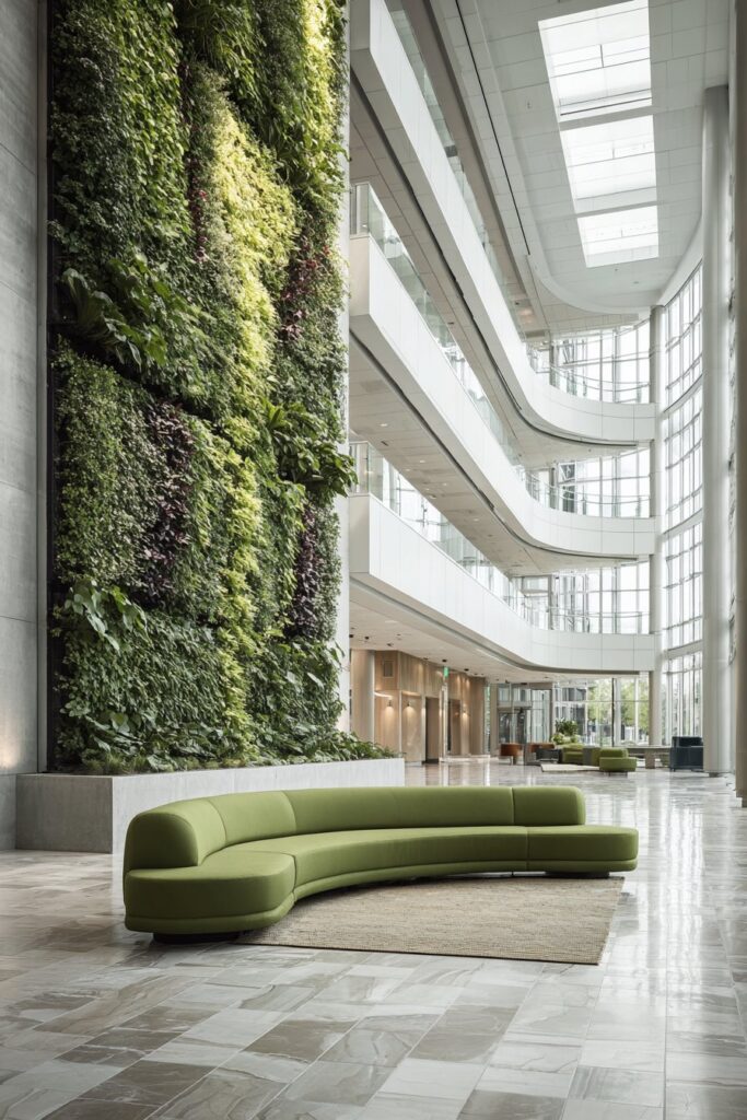 Biophilic Design with Living Plant Wall
