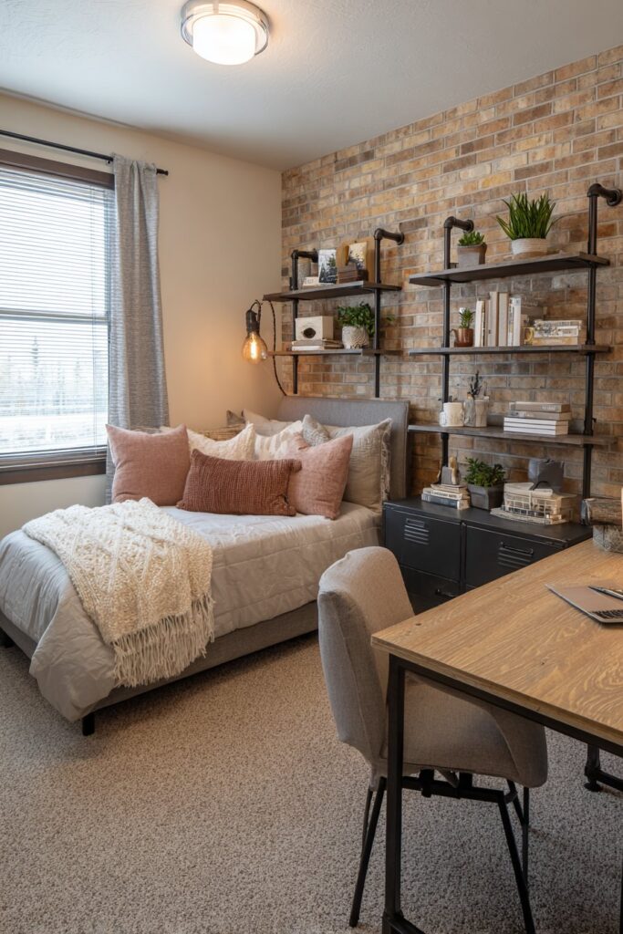 Industrial-Feminine Fusion with Balanced Contrast