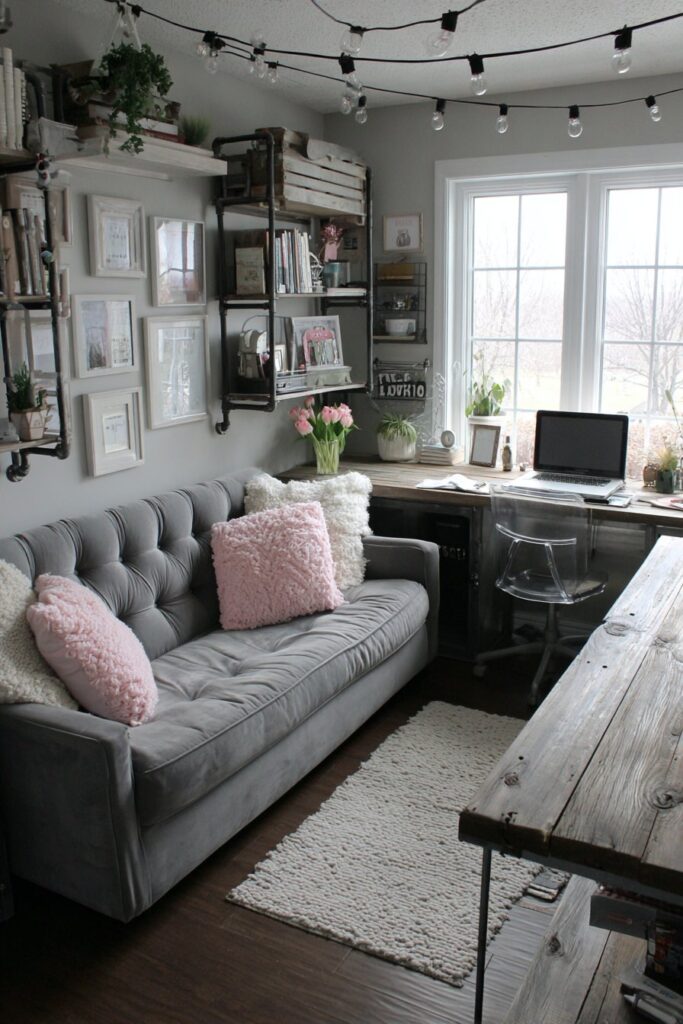 Industrial-Feminine Fusion with Balanced Contrast