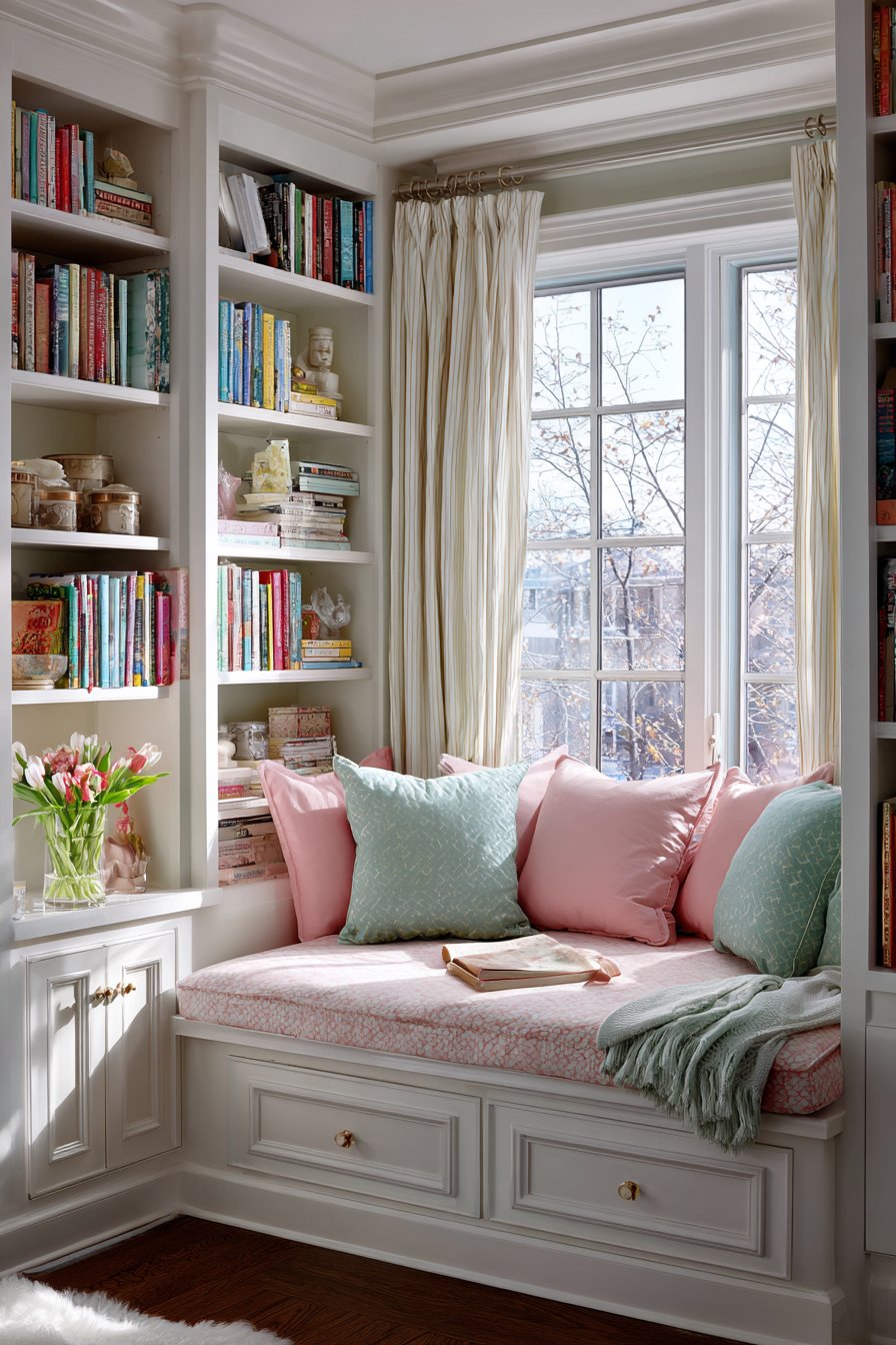 Enchanting Window Seat Reading Retreat