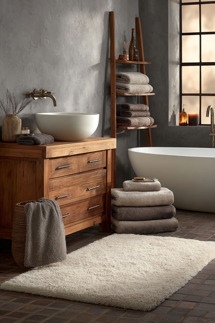 Honey-Toned Wood Sanctuary with Soaking Tub