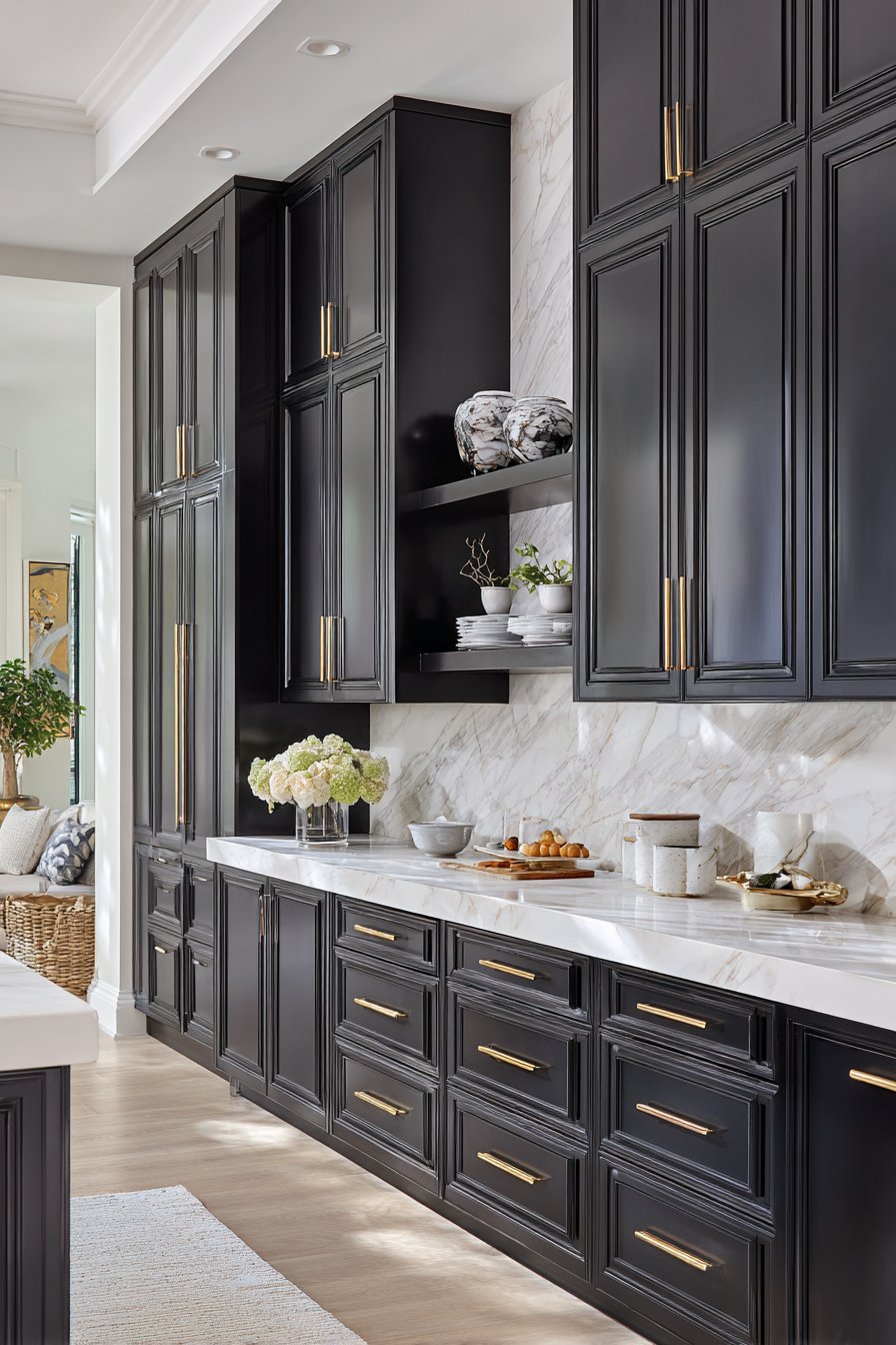 Modern Luxe with Espresso Shaker Cabinets