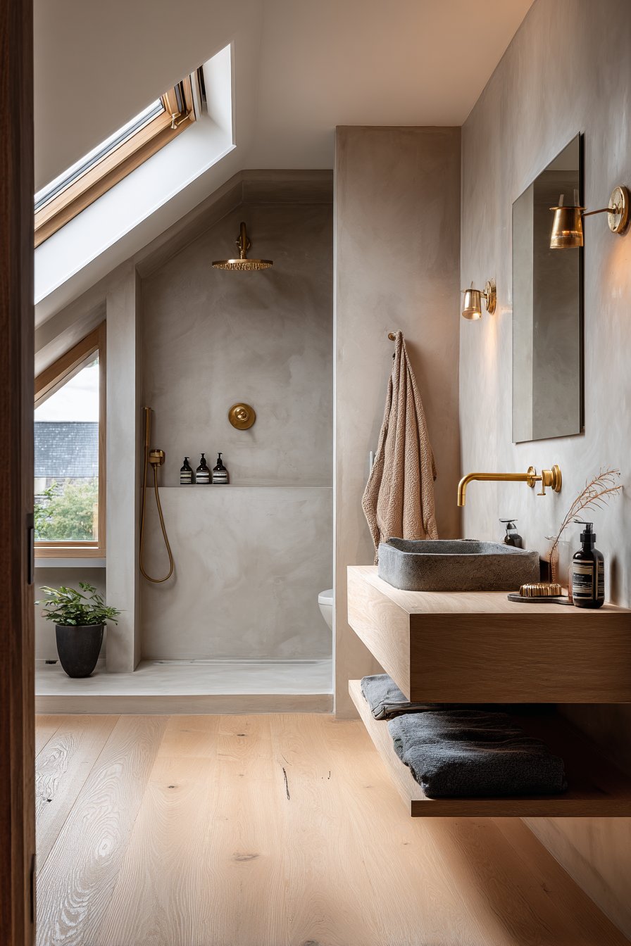 Modern Floating Vanity with Seamless Surfaces