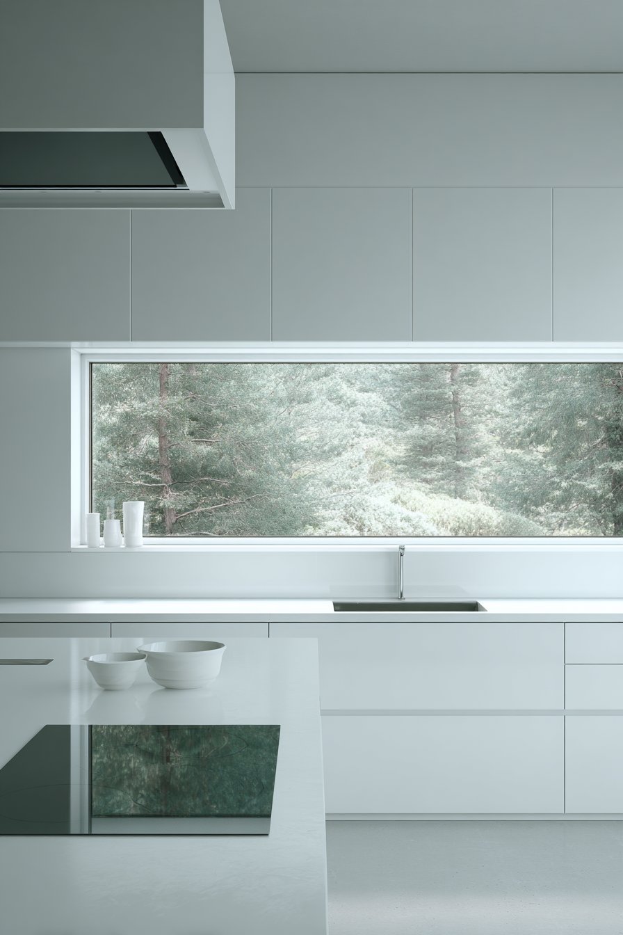 The Seamless Sanctuary: Handleless White Kitchen Perfection