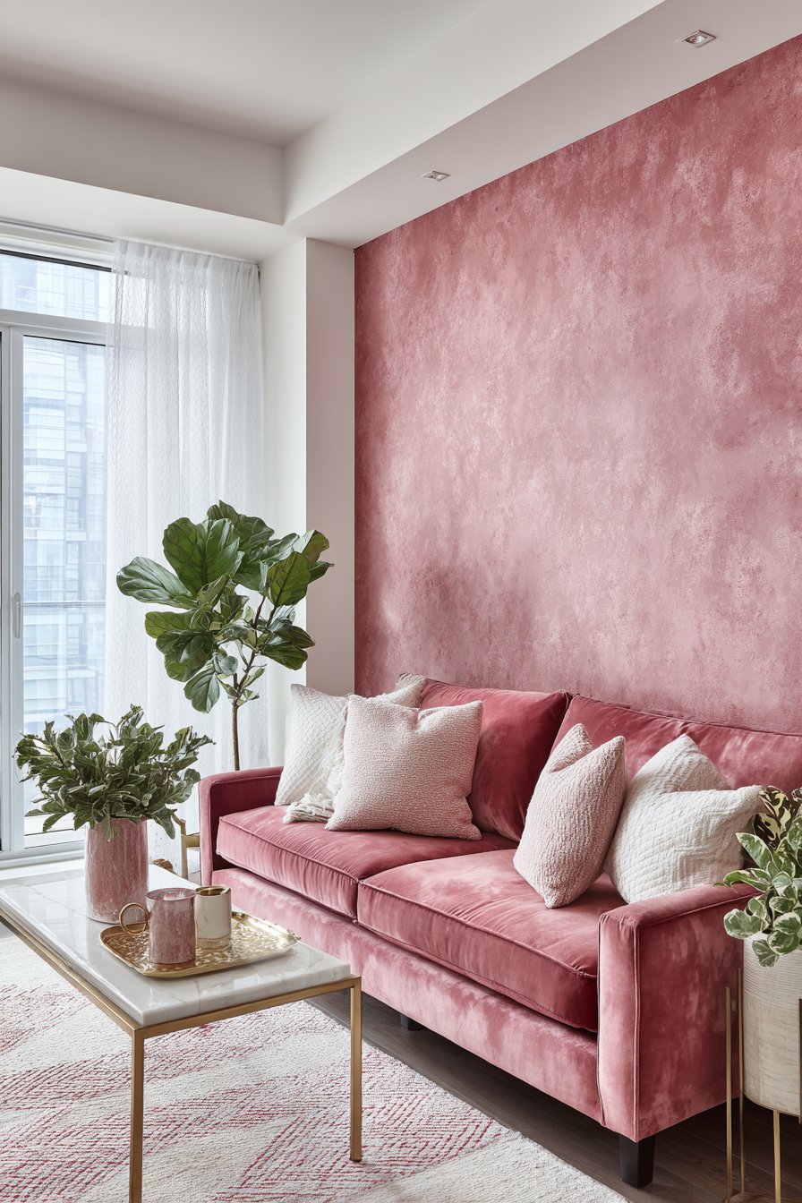 Blush Velvet Elegance with Sage Green Serenity