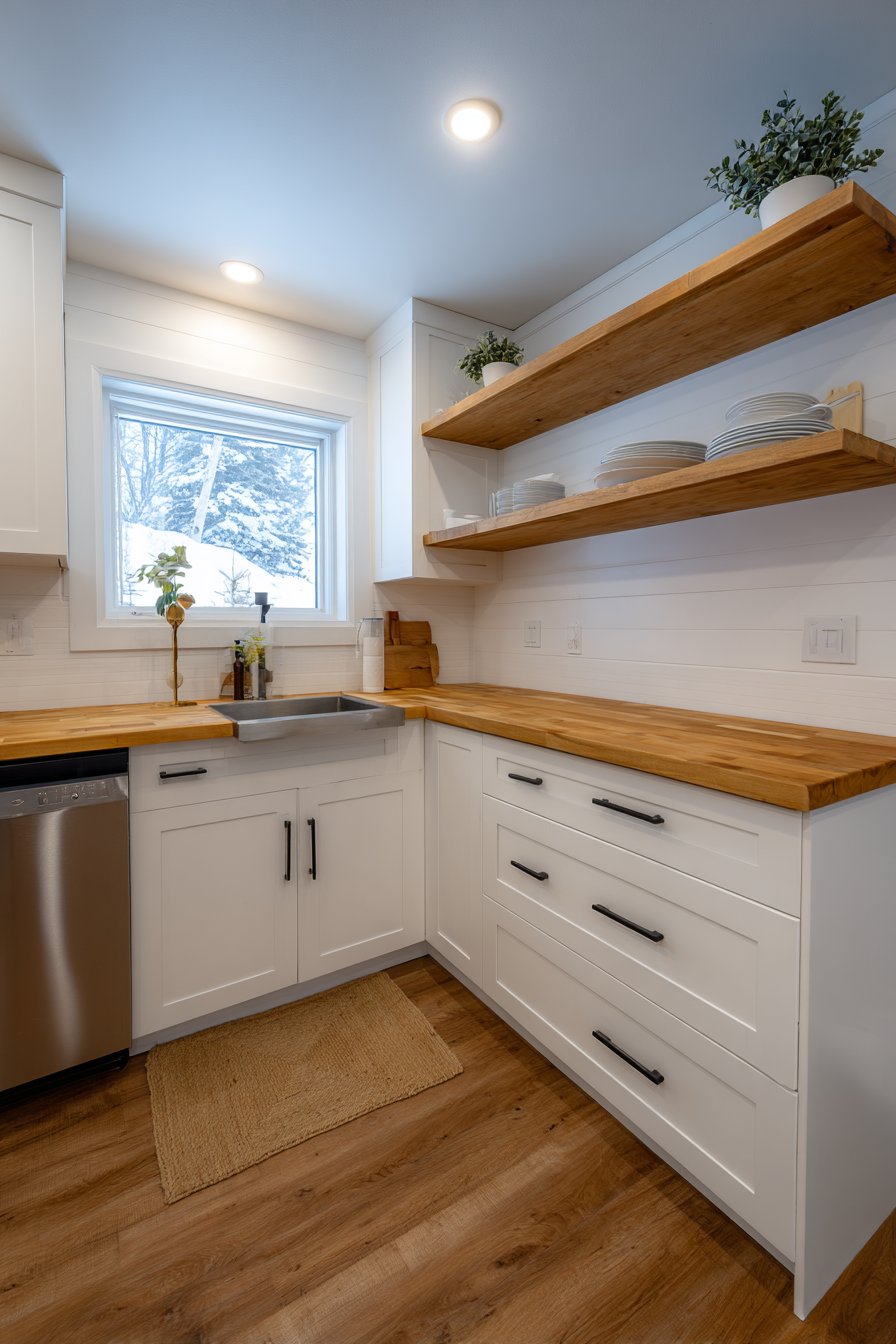 Classic White Shaker Kitchen with Vertical Storage Excellence