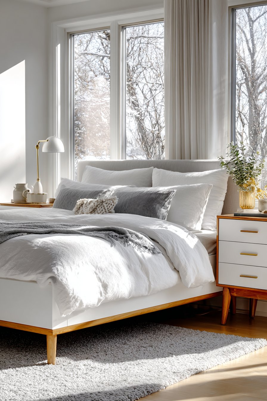 Minimalist Scandinavian Serenity with Platform Elegance