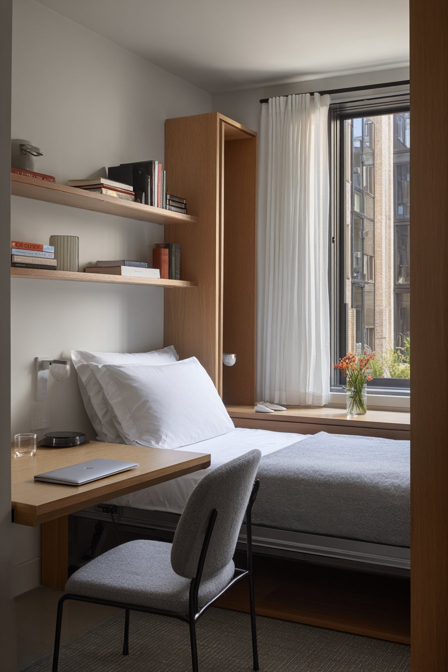 The Transformative Murphy Bed Bedroom with Integrated Home Office