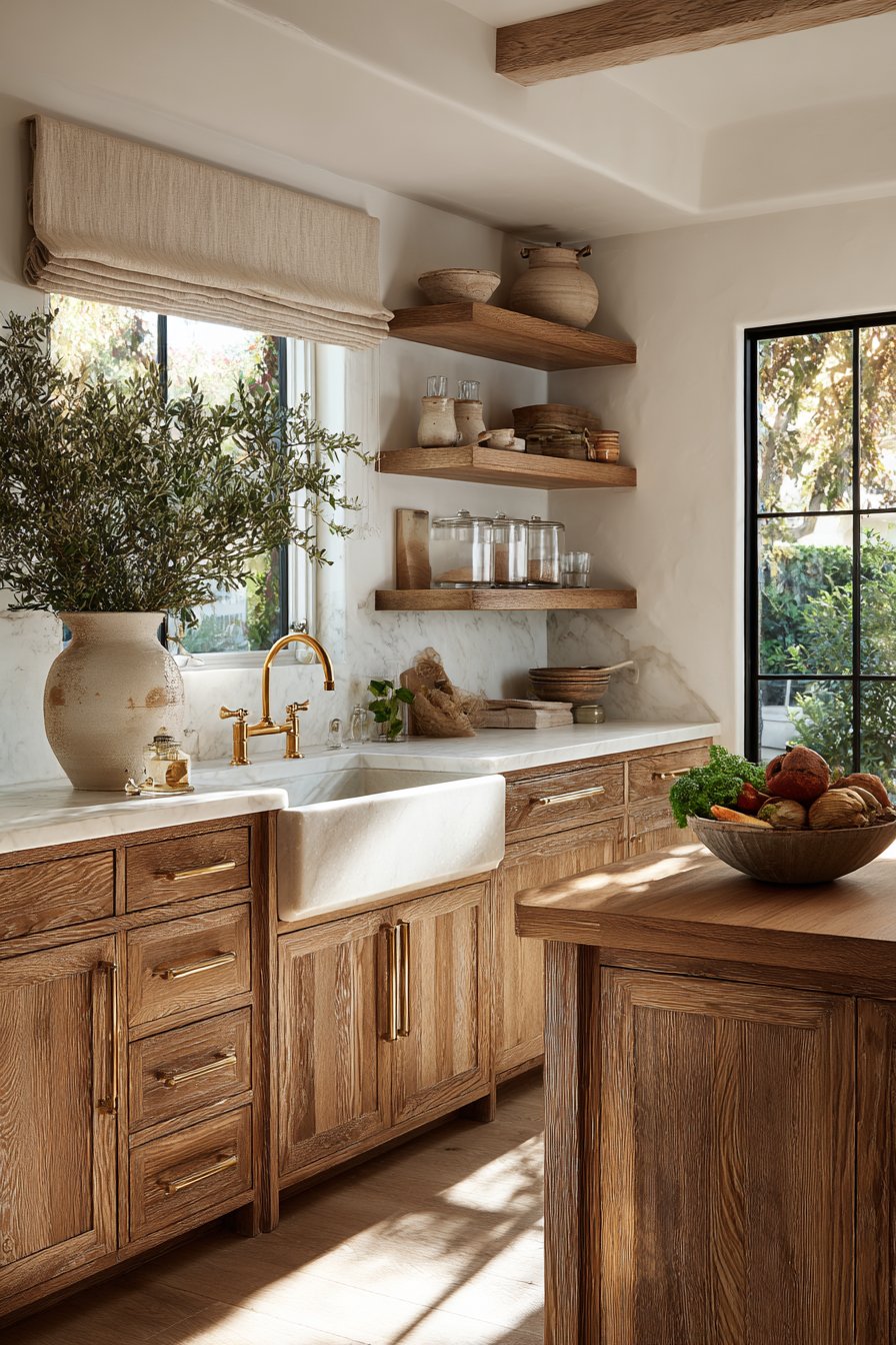 Honey-Toned Warmth with Farmhouse Elegance