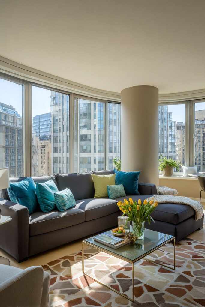 Sophisticated Charcoal and Jewel Tone Elegance