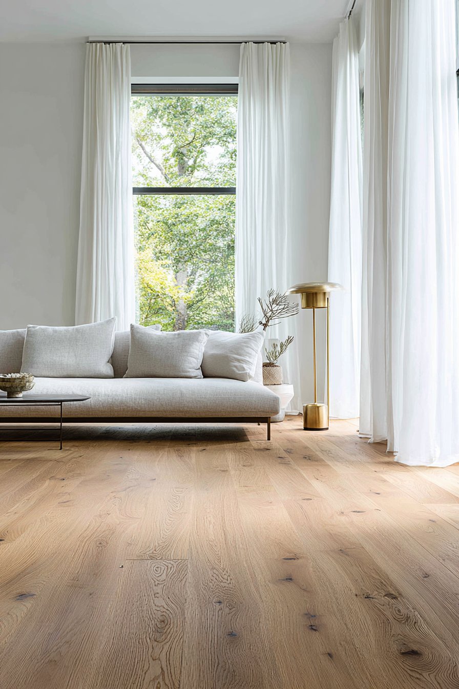 Serene Grey Linen Retreat with Natural Light