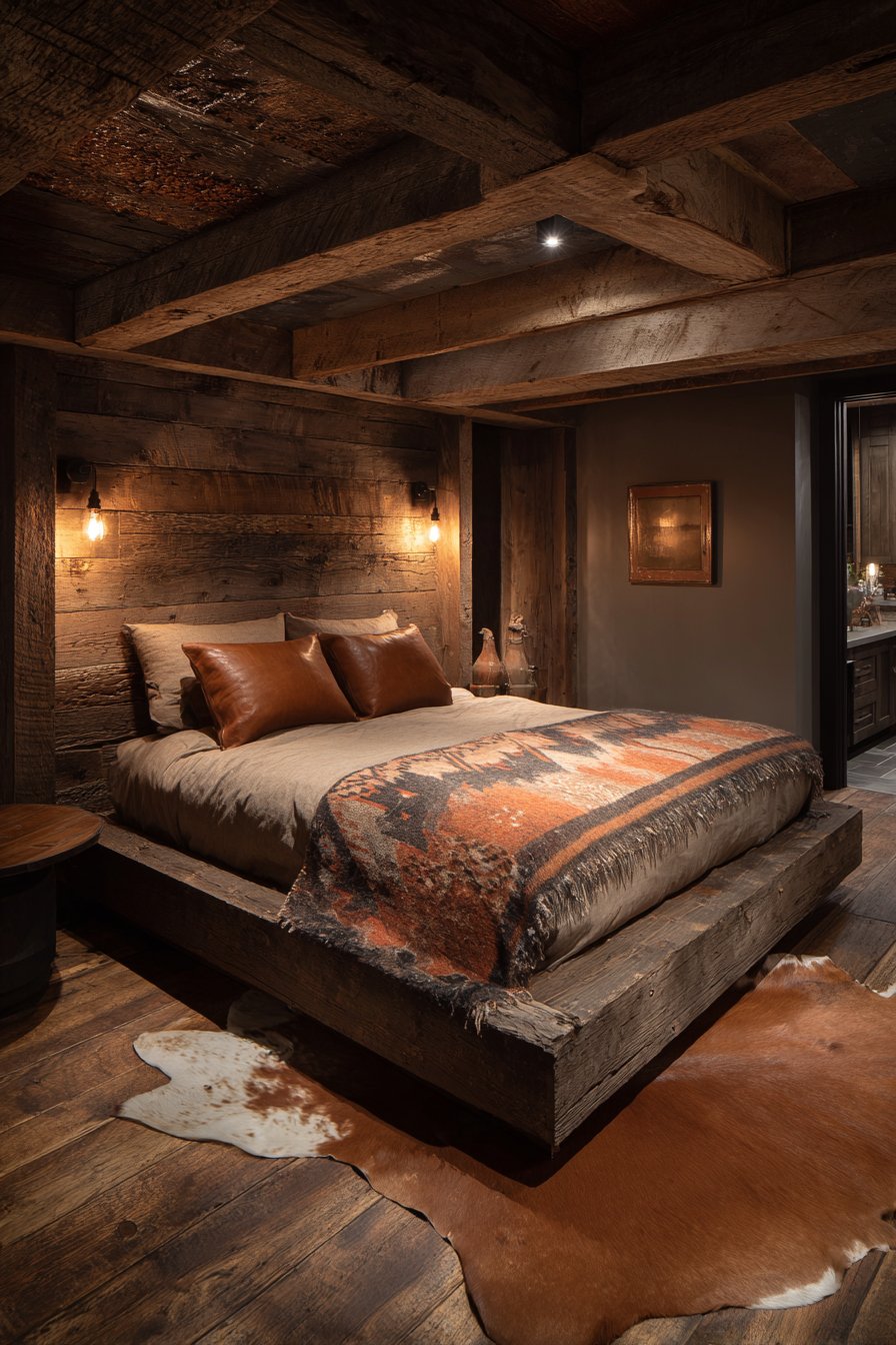 Reclaimed Barnwood Platform Bed Sanctuary