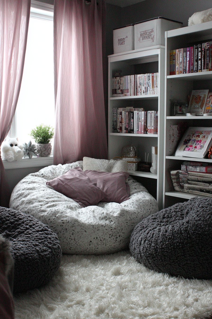 Cozy Floor Seating Social Space