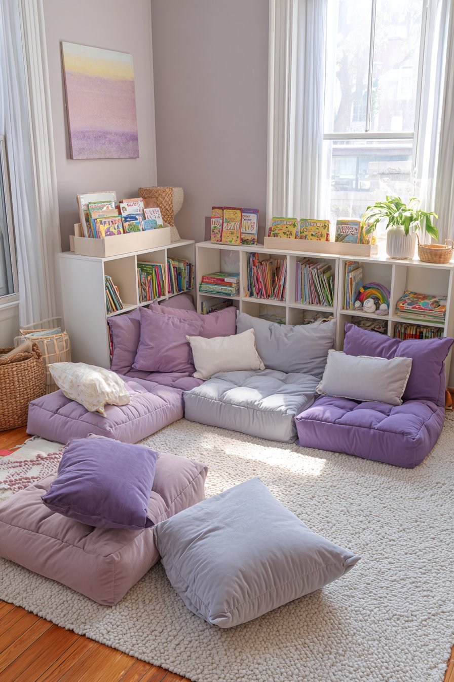 Cozy Floor Seating Social Space