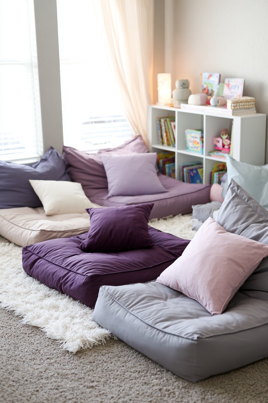 Cozy Floor Seating Social Space