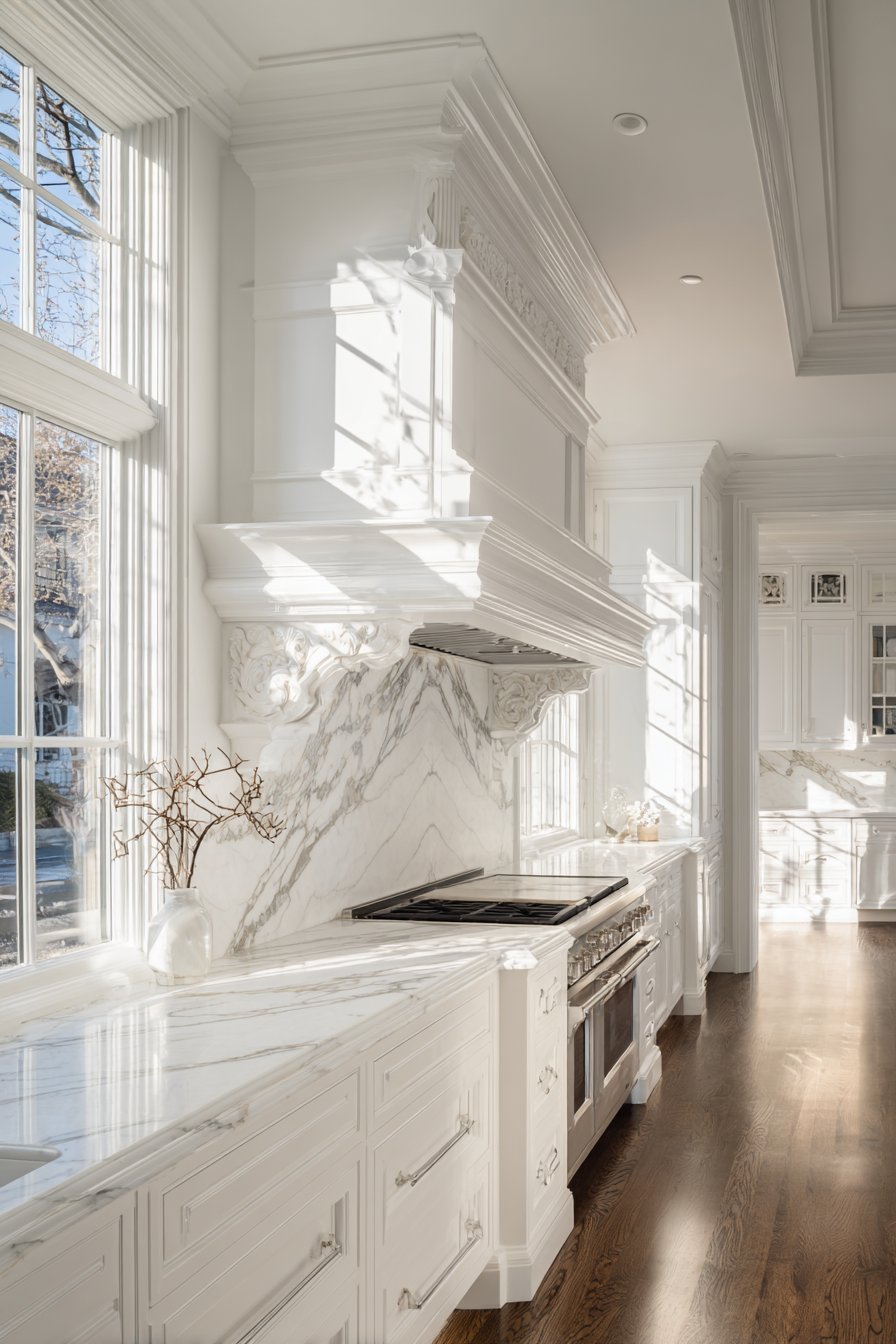 Architectural Luxury with Custom Range Hood