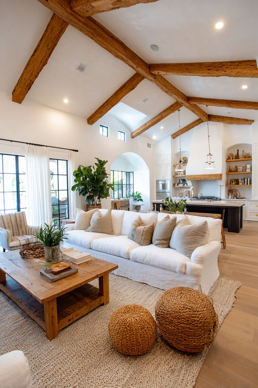 Farmhouse Aesthetic Scaled for Spacious Comfort