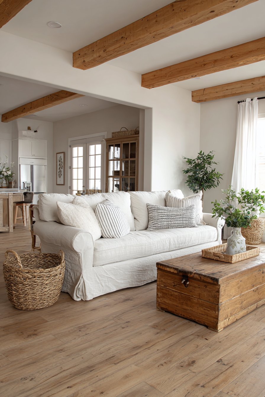 Farmhouse Aesthetic Scaled for Spacious Comfort