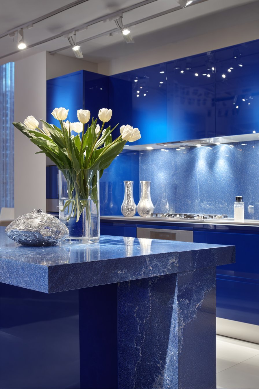 Contemporary Sleek Slate Blue Sophistication