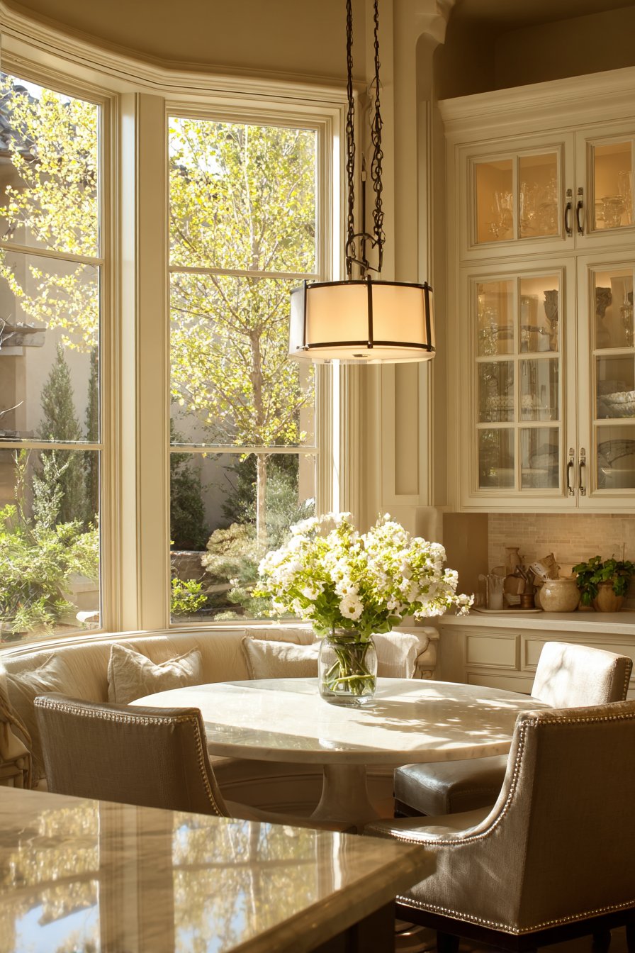 Welcoming Kitchen with Cozy Breakfast Nook