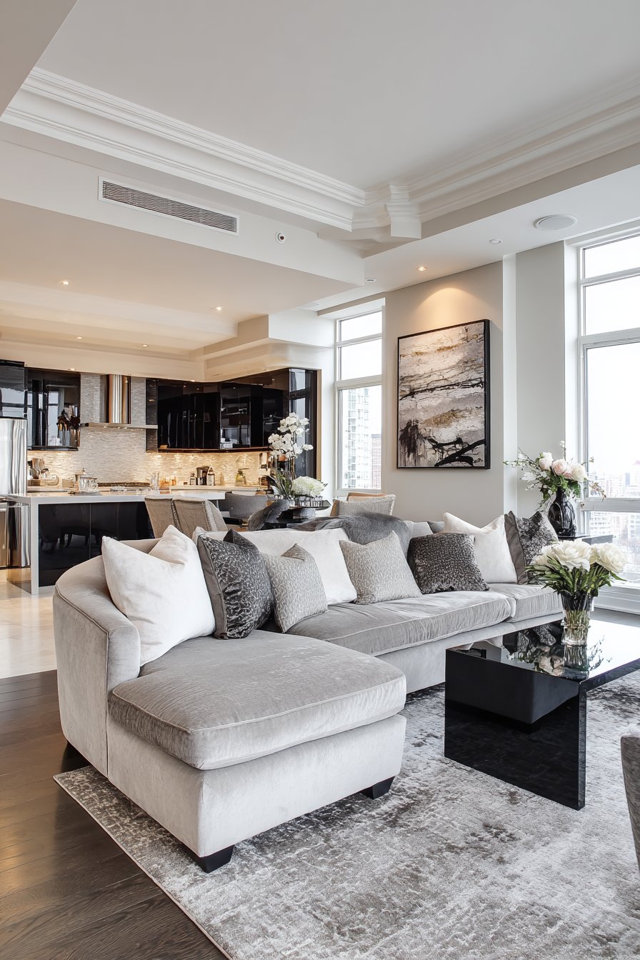 Luxurious Curves with High-Gloss Finishes