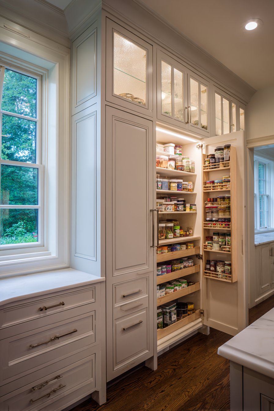 Cohesive Flow: Kitchen to Breakfast Nook in Harmonious Grey