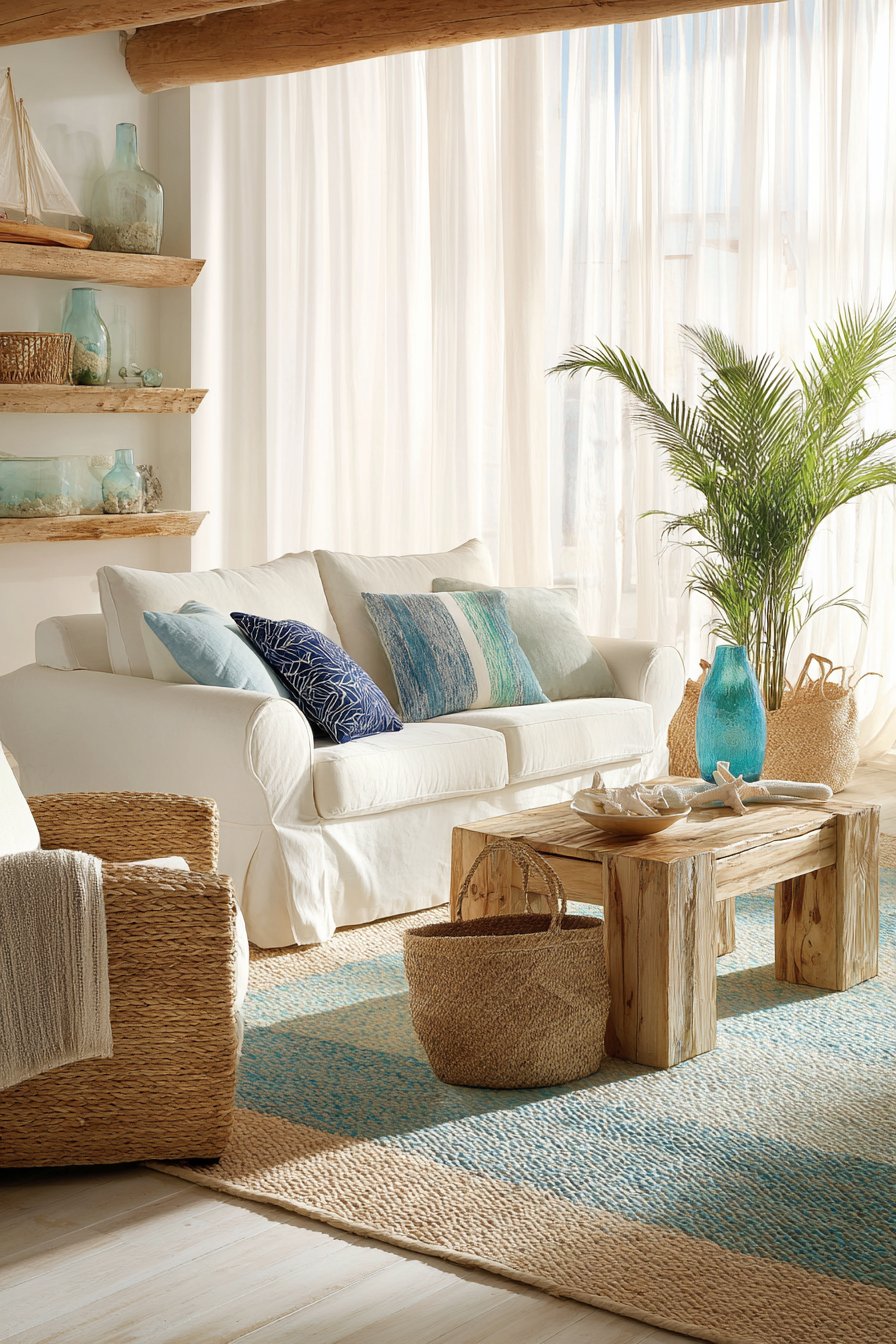 Coastal-Inspired Serenity with Relaxed Sophistication