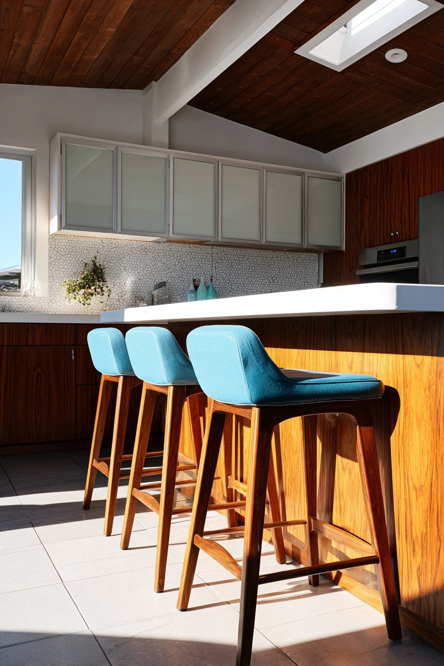 Peninsula Efficiency with Frosted Glass Details