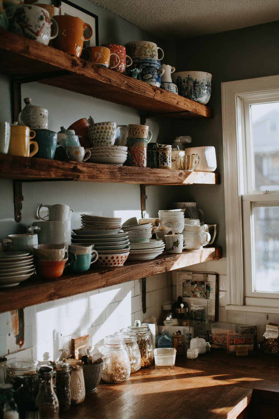 Budget-Friendly DIY Charm with Pine Board Shelves