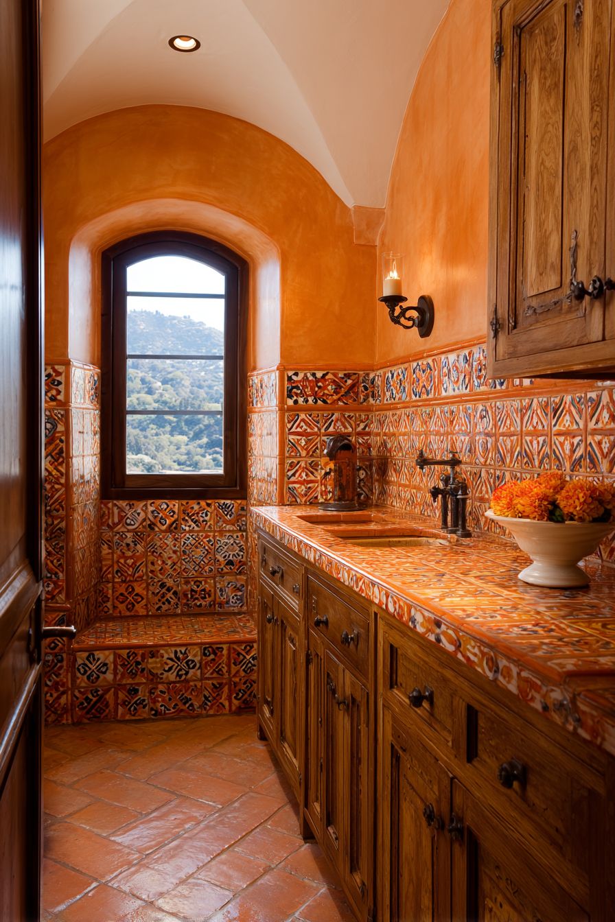 Mediterranean Hand-Painted Tile Artistry