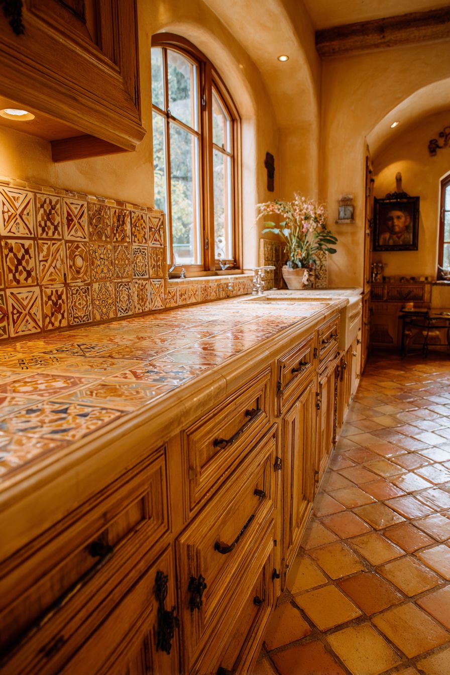 Mediterranean Hand-Painted Tile Artistry