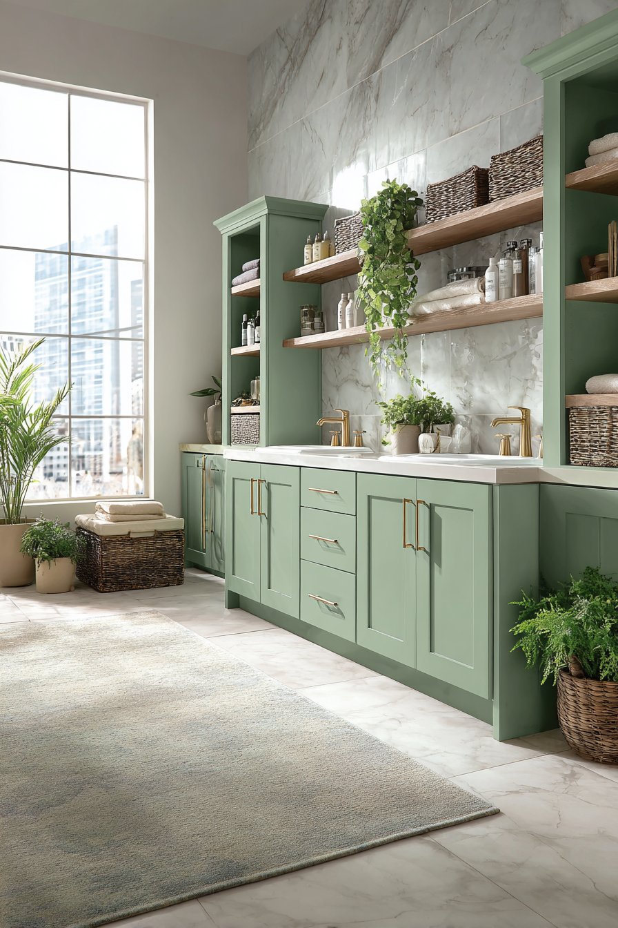 Spa-Inspired Double Vanity Oasis