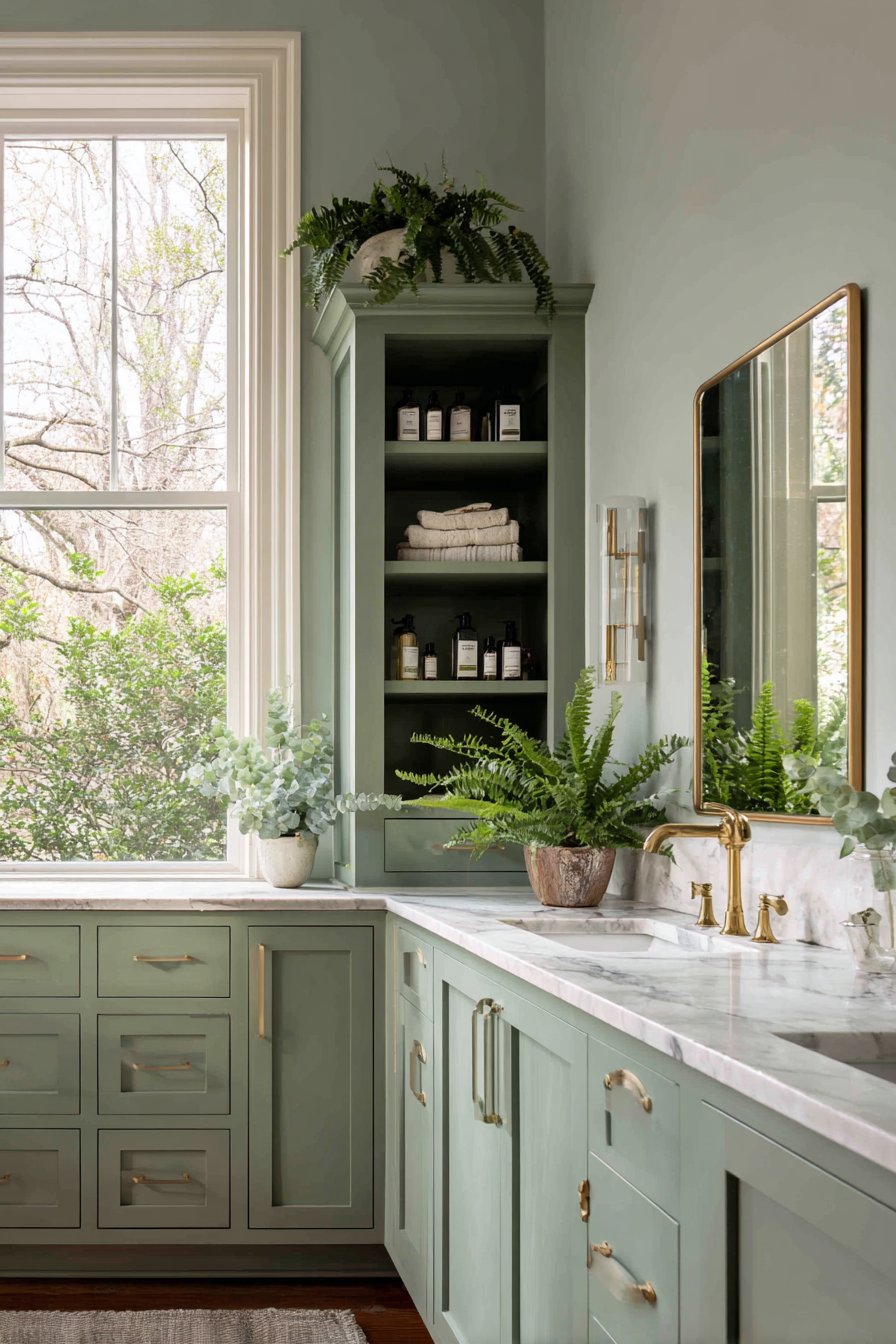 Spa-Inspired Double Vanity Oasis