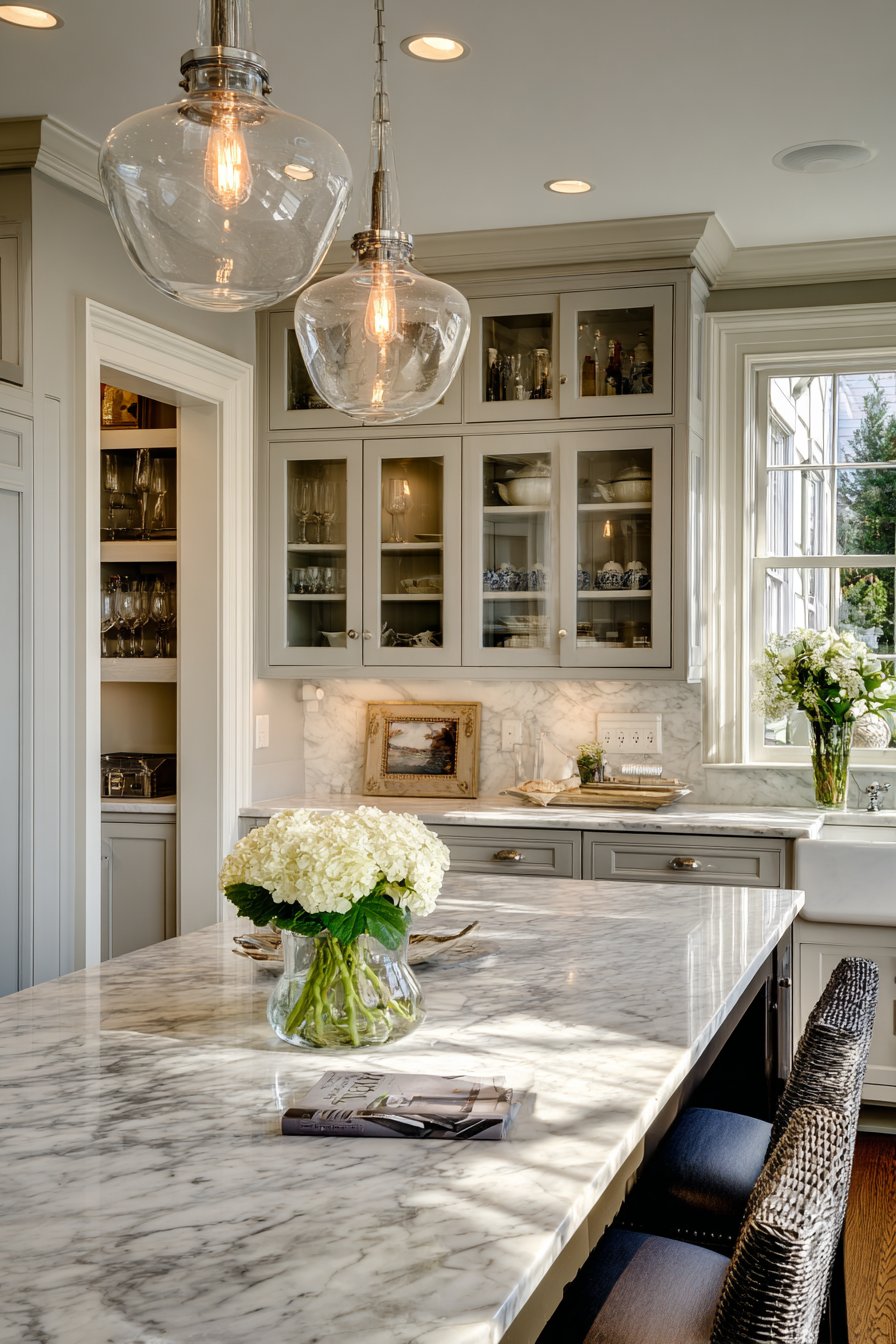 Transitional Elegance in Small Kitchen Design