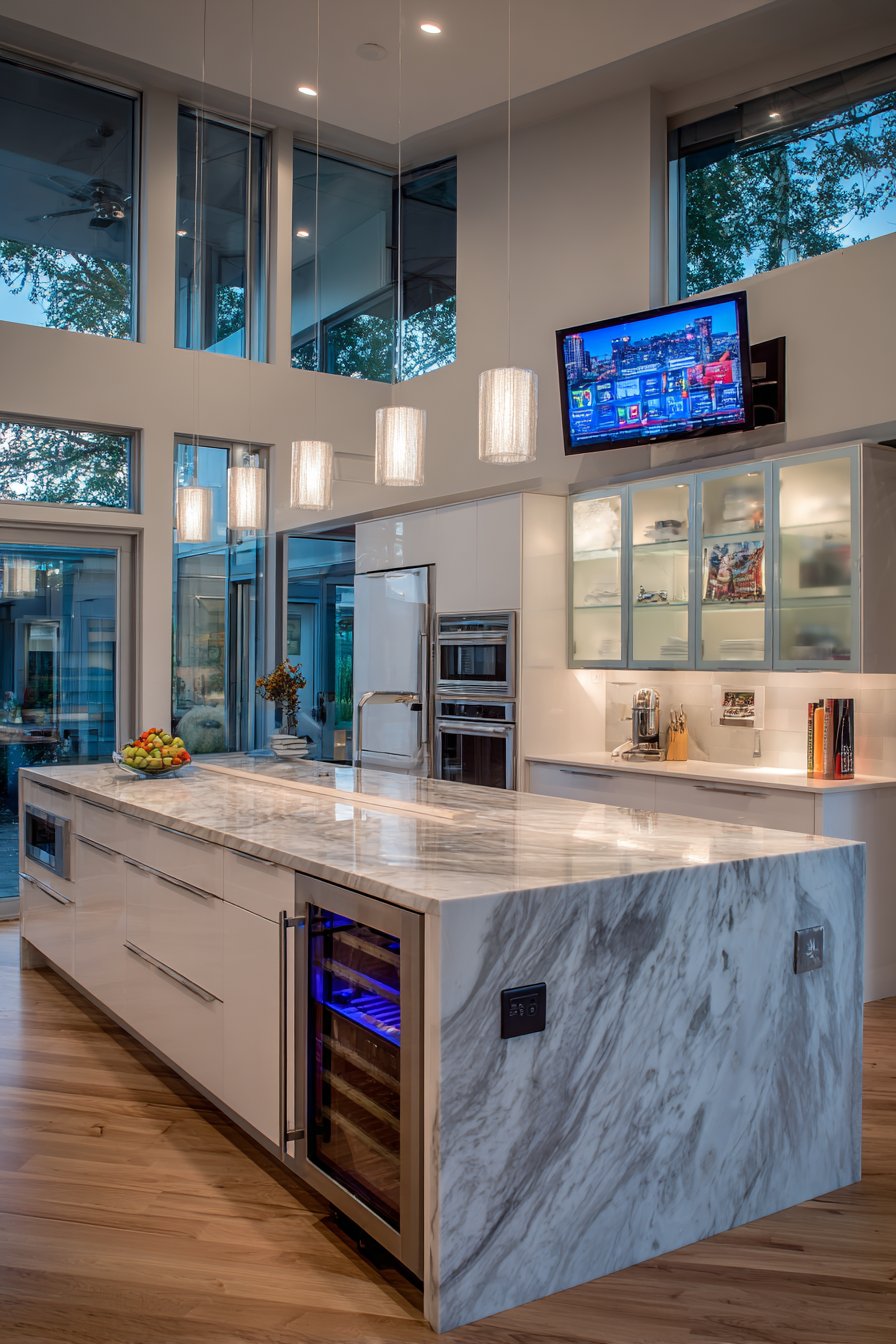 The Entertainment-Ready Island with Integrated Hospitality Features