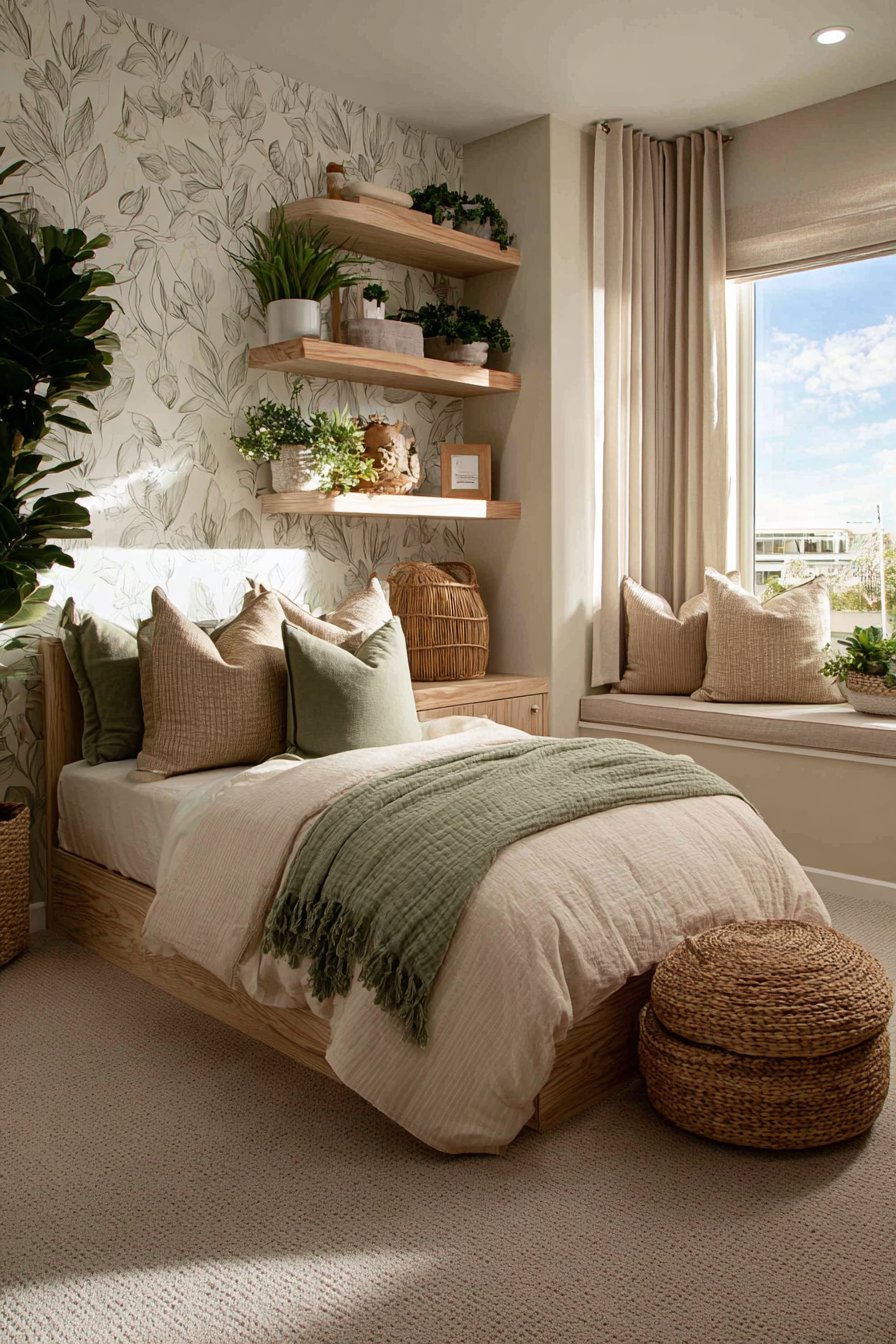 Biophilic Nature Retreat with Organic Serenity