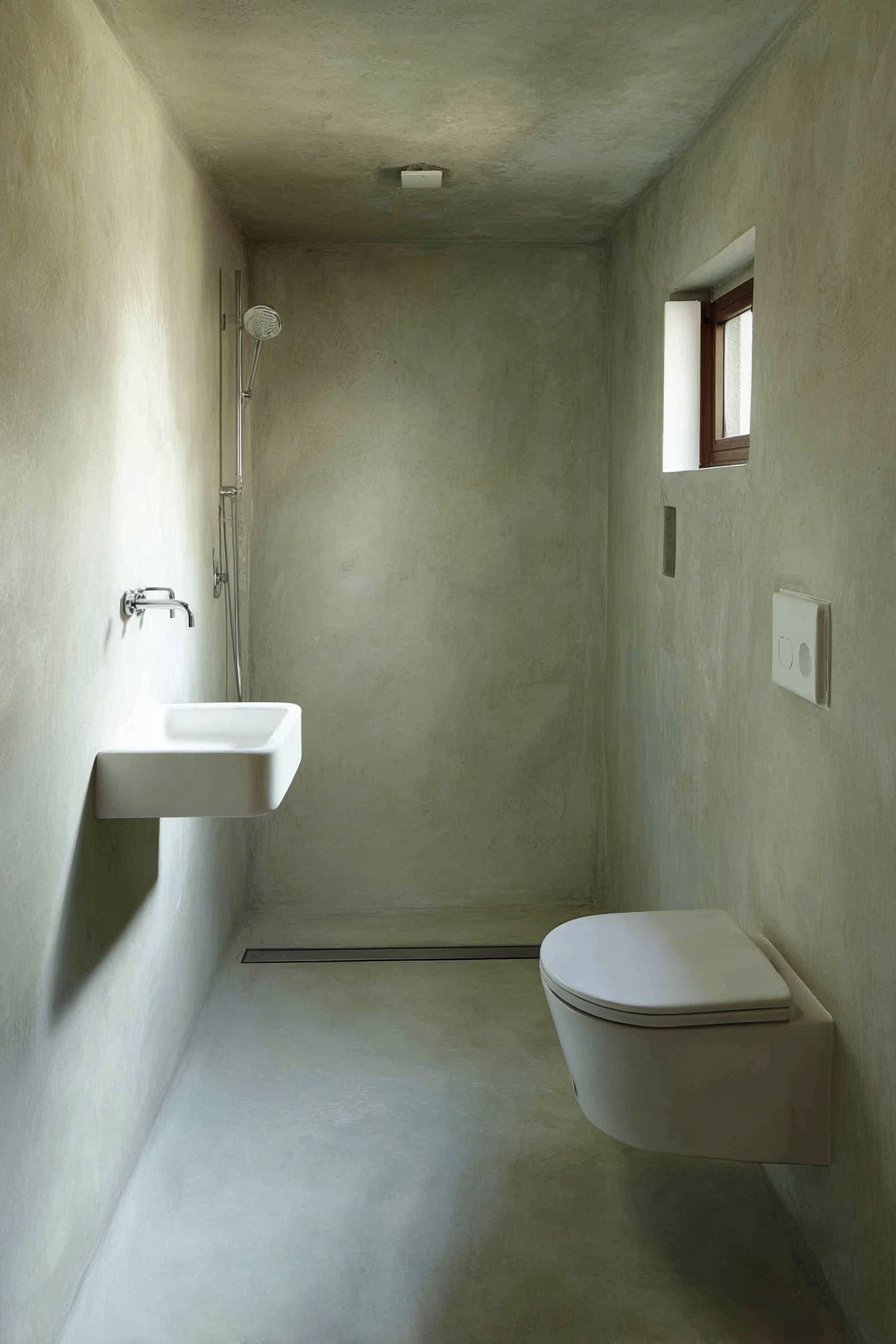 Modern Wet Room with Linear Drain