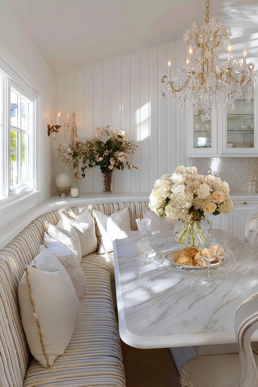 Intimate Dining Area with Built-In Banquette