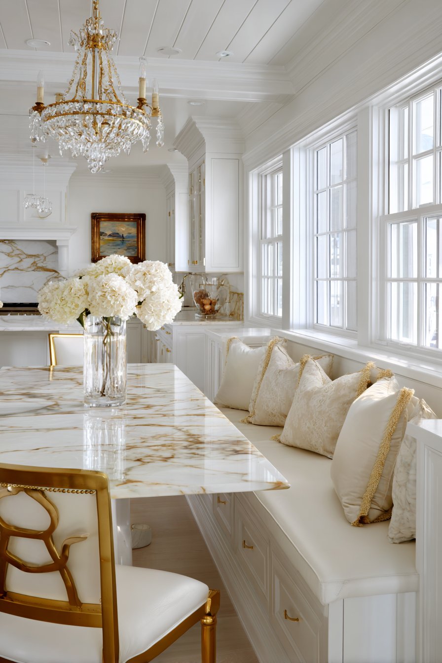Intimate Dining Area with Built-In Banquette
