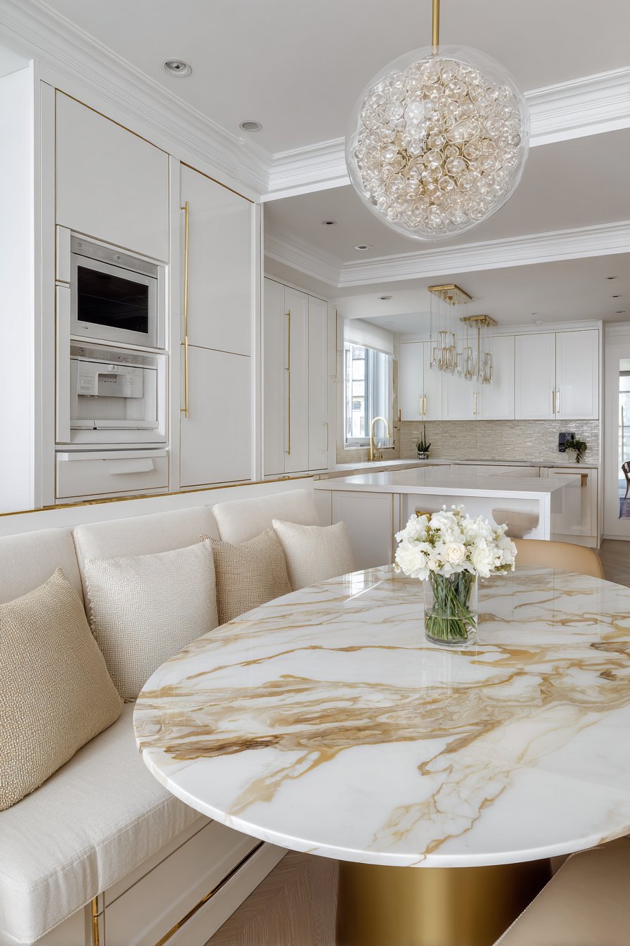 Intimate Dining Area with Built-In Banquette