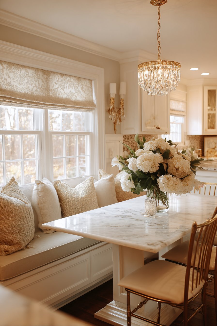 Intimate Dining Area with Built-In Banquette