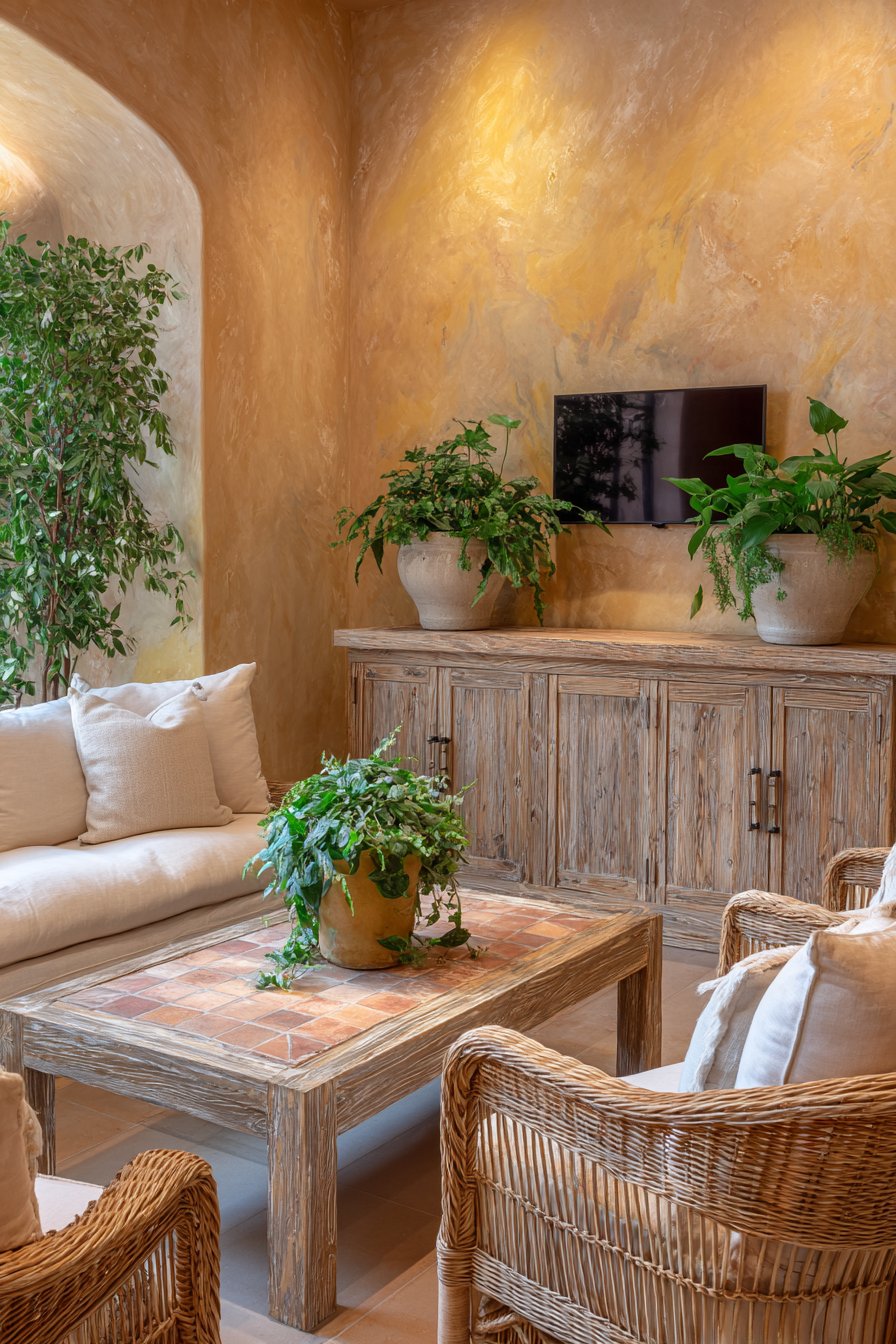 Eclectic Mix of Natural Materials and Earth Tones