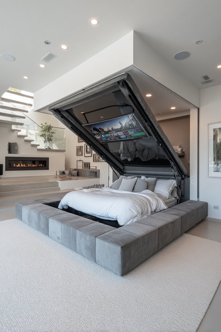 Contemporary Motorized TV Lift Innovation