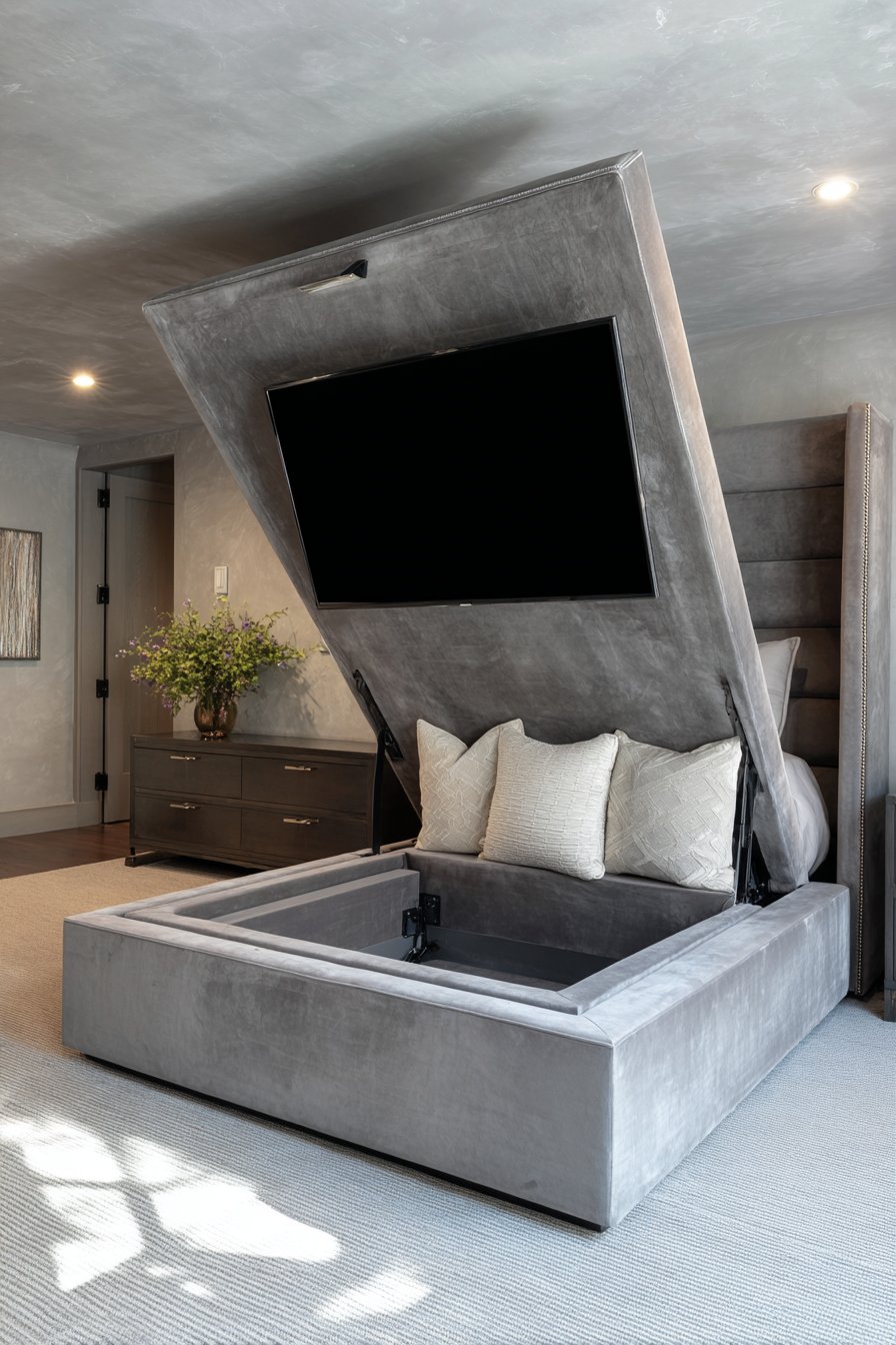 Contemporary Motorized TV Lift Innovation