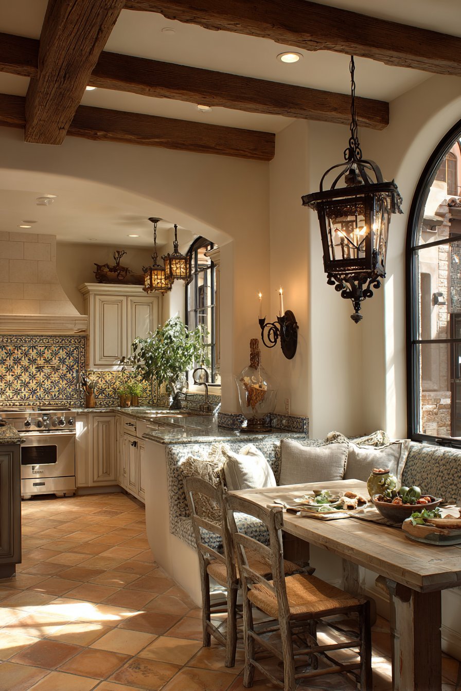 Mediterranean Terracotta and Wrought Iron Warmth