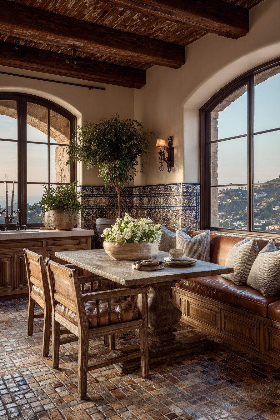 Mediterranean Terracotta and Wrought Iron Warmth